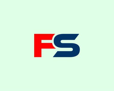FS SF Letter logosu DESIGN VECTOR TEMPLATE. FS SF logosu DESIGN.