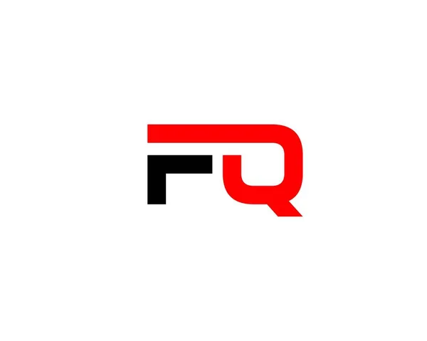 Qf字母Logo设计Vector Template Logo设计 — 图库矢量图片