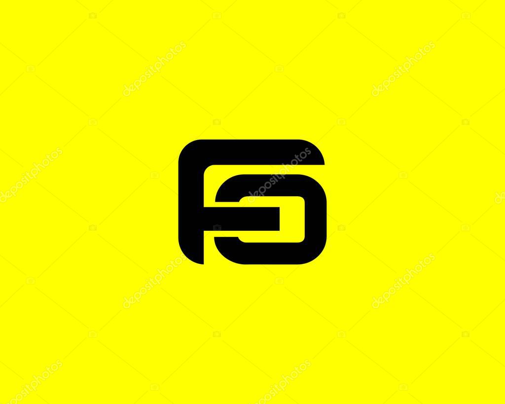 FO OF LETTER LOGO DESIGN VECTOR TEMPLATE. FO OF LOGO DESIGN.