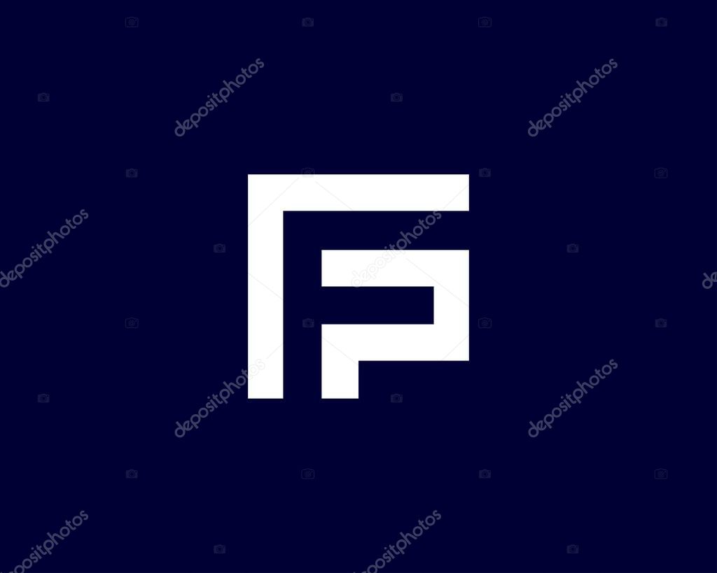 FP PF LETTER LOGO DESIGN VECTOR TEMPLATE. FP PF LOGO DESIGN.
