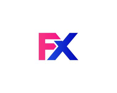 FX XF Letter logosu. DESIGN VECTOR TEMPlate. FX XF logosu DESIGN.