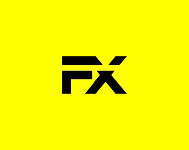 FX XF Letter logosu. DESIGN VECTOR TEMPlate. FX XF logosu DESIGN.