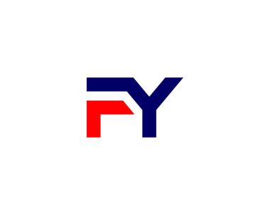 FY YF Letter logosu DESIGN VECTOR TEMPLATE. FY YF LOGO DESIGN.