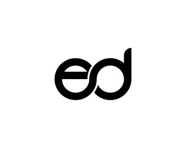 Ed De Letter logosu. DESIGN VECTOR TEMPlatesi. ED DE logo DESIGN.