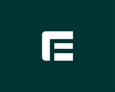 DESIGN VECTOR TEMPLATESİ 'NİN YARDIŞMASI. EF FE LOGO DESIGN.