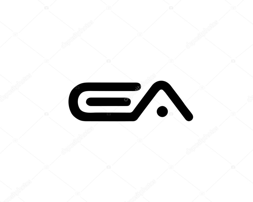 EA AE LETTER LOGO DESIGN VECTOR TEMPLATE. EA AE LOGO DESIGN.