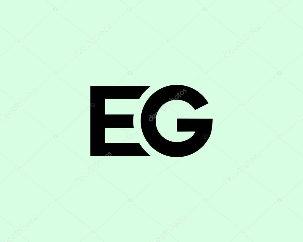 EG GE LETTER LOGO DESIGN VECTOR TEMPLATE. EG GE LOGO DESIGN.
