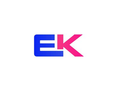 EK KE LETTER LGİ DESIGN VECTOR TEMPLATE. EK KE logosu DESIGN.