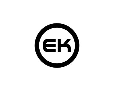 EK KE LETTER LGİ DESIGN VECTOR TEMPLATE. EK KE logosu DESIGN.
