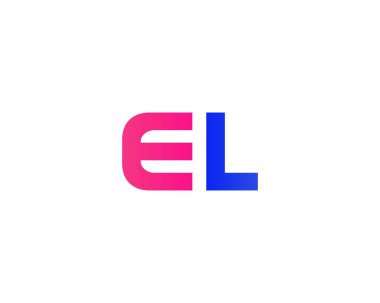 El le Letter logosu. DESIGN VECTOR TEMPlatesi. EL LE LOGO DESIGN.