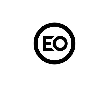 Eo Oe Letter logosu. DESIGN VECTOR TEMPLATE. EO OE logo DESIGN. 