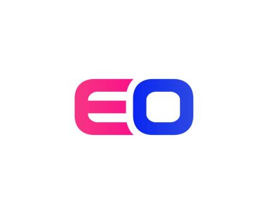 Eo Oe Letter logosu. DESIGN VECTOR TEMPLATE. EO OE logo DESIGN. 