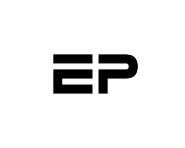 EP PE Letter logosu DESIGN VECTOR TEMPLATE. EP PE logosu DESIGN.