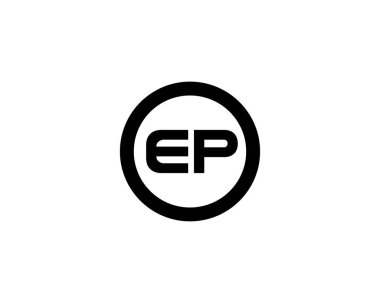EP PE Letter logosu DESIGN VECTOR TEMPLATE. EP PE logosu DESIGN.