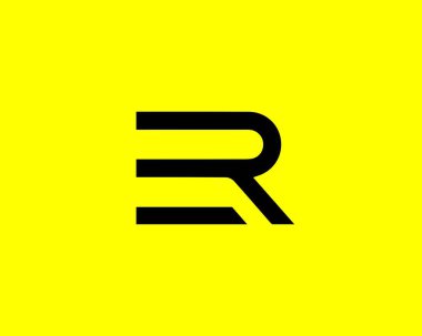 Acil servis logosu. DESIGN VECTOR TEMPlate. ER RE Logosu DESIGN.