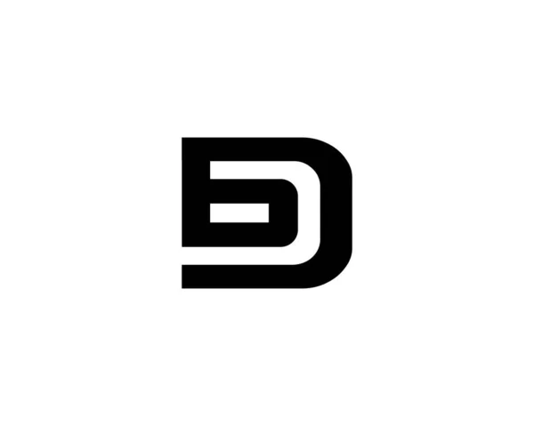 Bd字母Logo设计Vector Template Logo Design Ign — 图库矢量图片