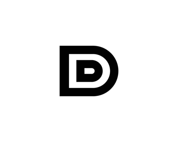 Letter Logo Design Vector Template Ddロゴデザイン — ストックベクタ