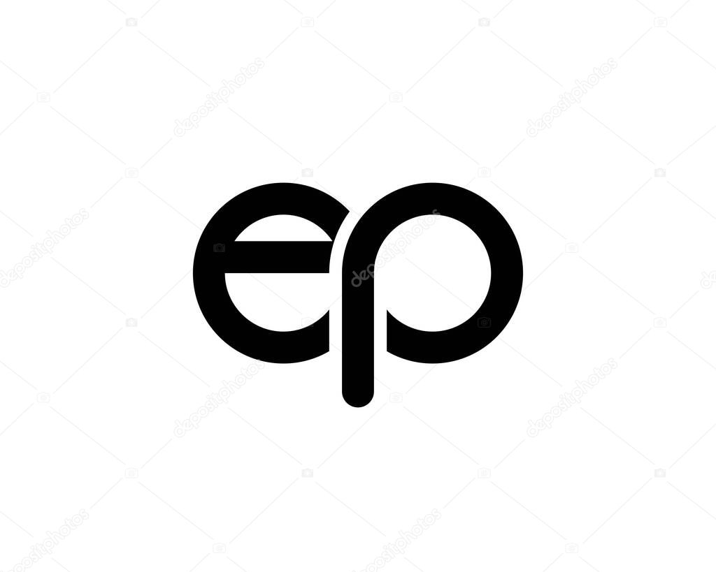 EP PE LETTER LOGO DESIGN VECTOR TEMPLATE. EP PE LOGO DESIGN.