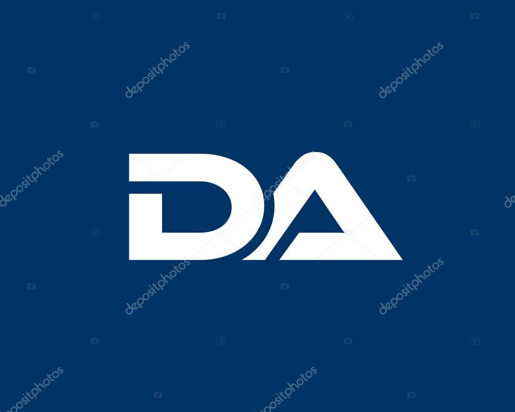 DA AD LETTER LOGO DESIGN VECTOR TEMPLATE. DA AD LOGO DESIGN