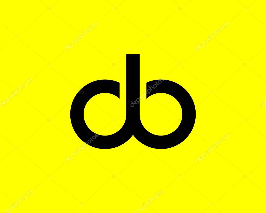 DB BD LETTER LOGO DESIGN VECTOR TEMPLATE. DB BD LOGO DESIGN.