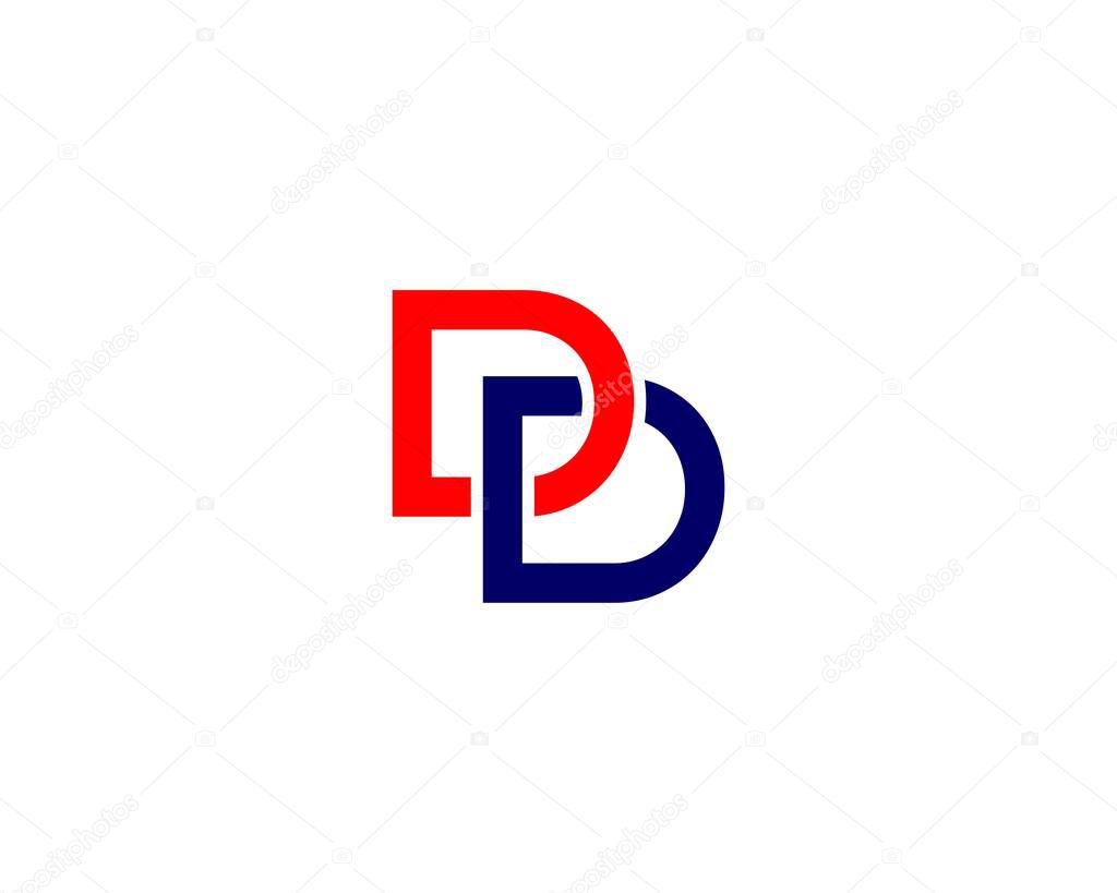 D DD LETTER LOGO DESIGN VECTOR TEMPLATE. D DD LOGO DESIGN