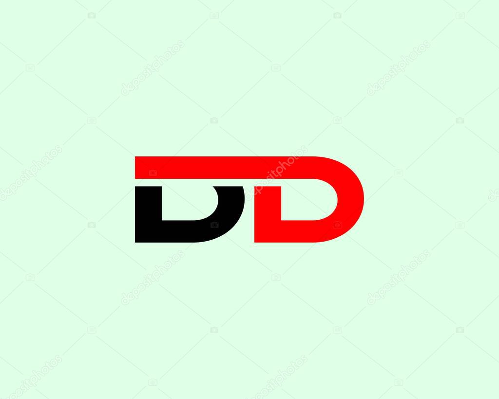 D DD LETTER LOGO DESIGN VECTOR TEMPLATE. D DD LOGO DESIGN