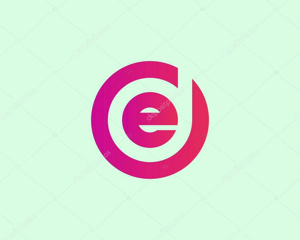 DE ED LETTER LOGO DESIGN VECTOR TEMPLATE. DE ED LOGO DESIGN.