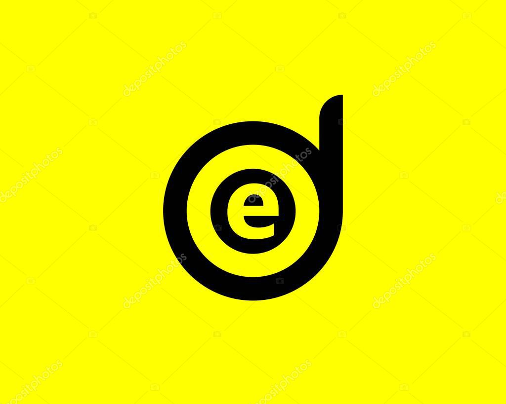 DE ED LETTER LOGO DESIGN VECTOR TEMPLATE. DE ED LOGO DESIGN.