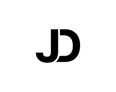 DJ JD 'nin logosu DESIGN VECTOR TEMPLATE. DJ JD Logo DESIGN.
