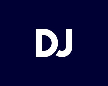 DJ JD 'nin logosu DESIGN VECTOR TEMPLATE. DJ JD Logo DESIGN.