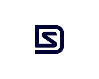 SD 'nin logosu, DESIGN VECTOR TEMPLATE. DS SD LOGO DESIGN.