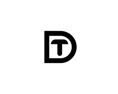DT TD harfli logo DESIGN VCTOR TEMPLATE. DT TD logosu DESIGN.