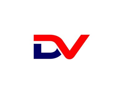 DV VD harfli logo DESIGN VECTOR TEMPLATE. VD DV logo DESIGN.