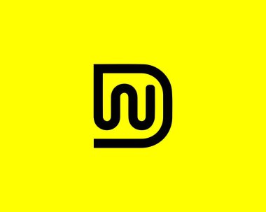 DW WD Letter logosu DESIGN VECTOR TEMPLATE. DW WD logosu DESIGN.