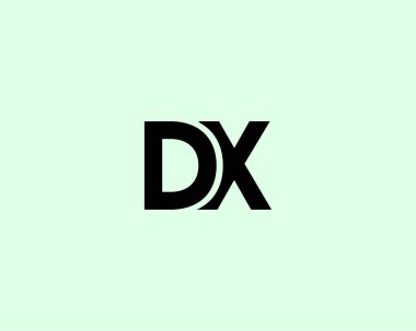 DX XD harfli logo DESIGN VECTOR TEMPLATE. DX XD logosu DESIGN.