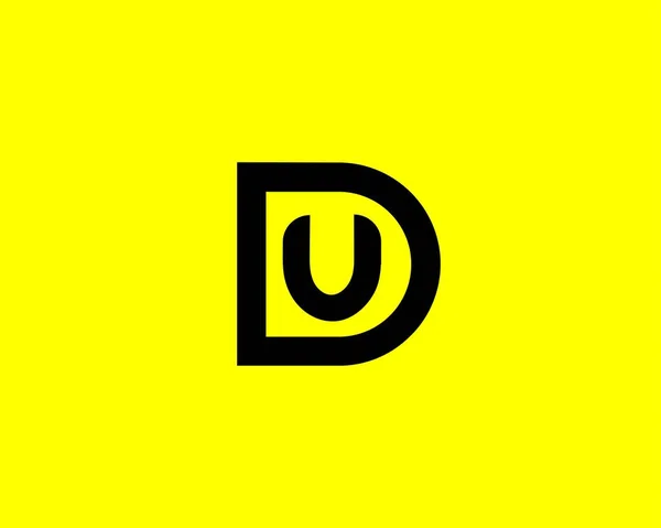 Dud Letter Logo Σχεδιασμοσ Vector Υποδειγμα Σχεδιασμοσ Λογαριασμου — Διανυσματικό Αρχείο