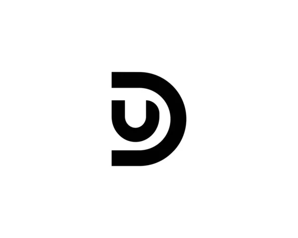Udレターロゴデザインベクターテンプレート Logo Design — ストックベクタ