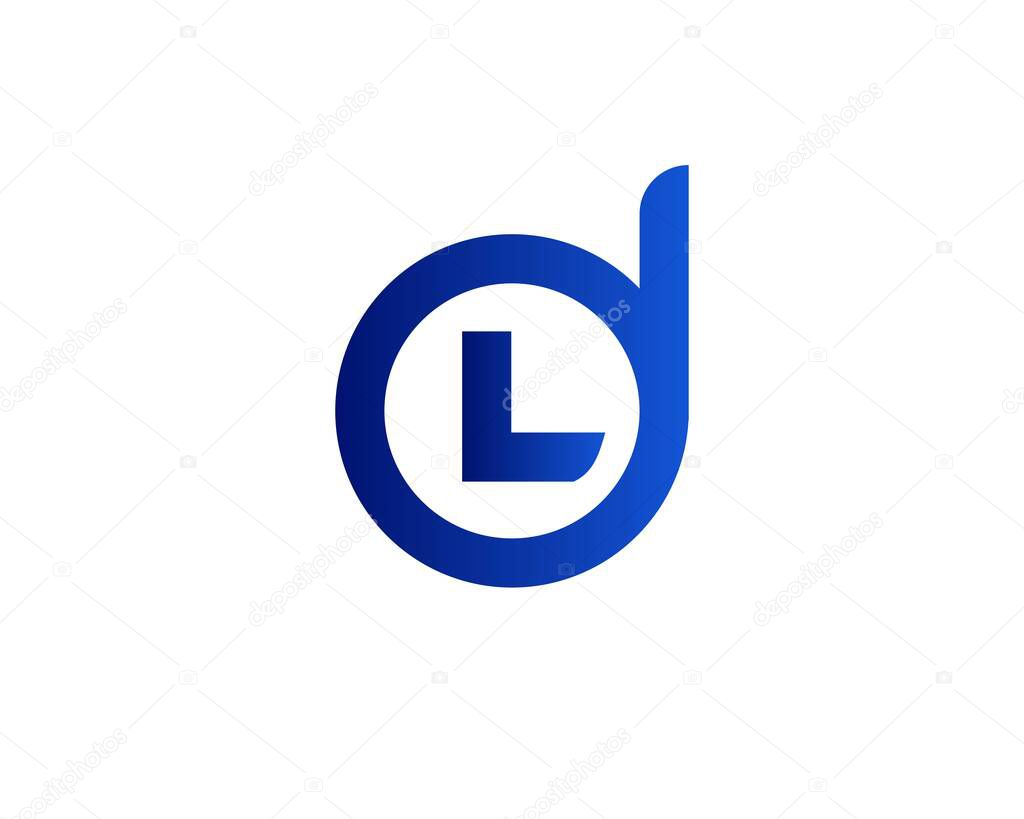 DL LD LETTER LOGO DESIGN VECTOR TEMPLATE. DL LD LOGO DESIGN.