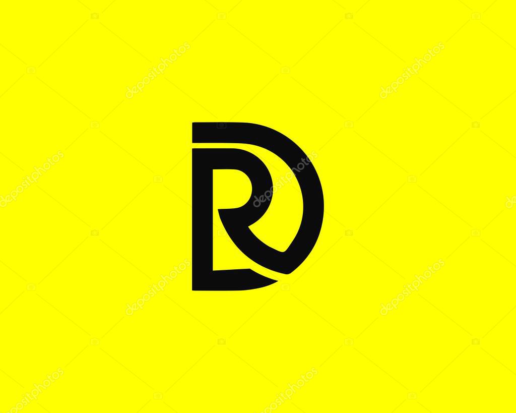 DR RD LETTER LOGO DESIGN VECTOR TEMPLATE. DR RD LOGO DESIGN.