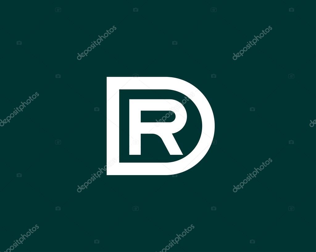 DR RD LETTER LOGO DESIGN VECTOR TEMPLATE. DR RD LOGO DESIGN.