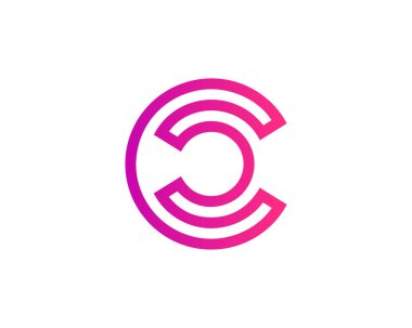 Komuta Merkezi Logosu. VECTOR TEMPLATE. C CC logosu DESIGN.