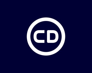 CD DC 'nin logosu, DESIGN VECTOR TEMPLATE. CD DC logosu DESIGN.