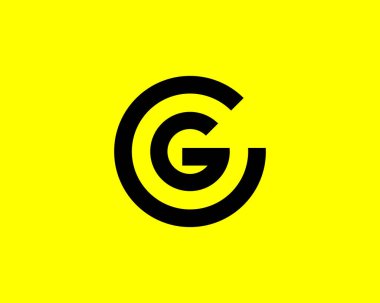 CG GC 'nin logosu DESIGN VECTOR TEMPLATE. CG GC logosu DESIGN.