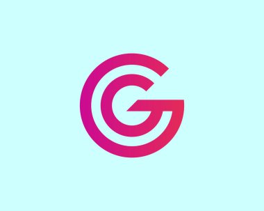 CG GC 'nin logosu DESIGN VECTOR TEMPLATE. CG GC logosu DESIGN.