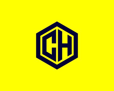 CH HC 'nin logosu DESIGN VECTOR TEMPlatesi. CH HC logosu DESIGN.
