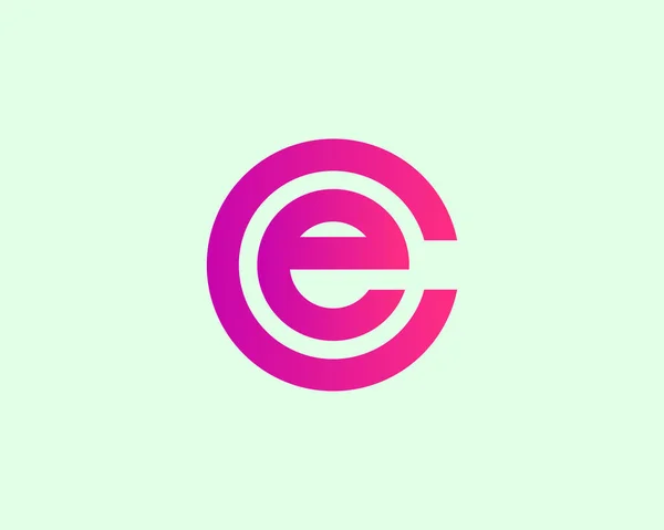 Eec Letter Logo Design Vector Template 의설계 — 스톡 벡터