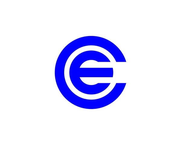 Eec Letter Logo Design Vector Template 의설계 — 스톡 벡터