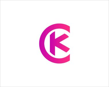 CK KC 'nin logosu DESIGN VECTOR TEMPLATE. CK KC logosu DESIGN.