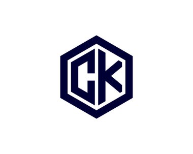 CK KC 'nin logosu DESIGN VECTOR TEMPLATE. CK KC logosu DESIGN.