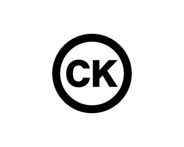 CK KC 'nin logosu DESIGN VECTOR TEMPLATE. CK KC logosu DESIGN.